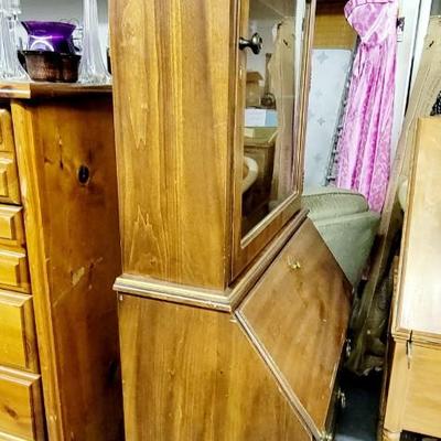 ANTIQUE JASPER CABINET SECRETARY CABINET