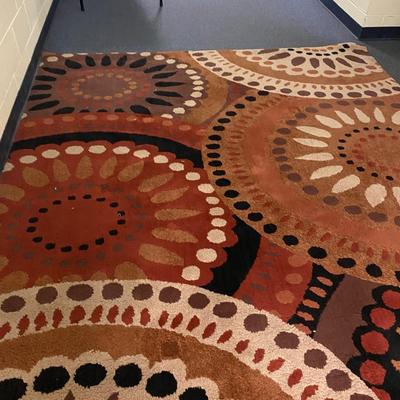 BIG Brown Rug 121â€ x 94â€