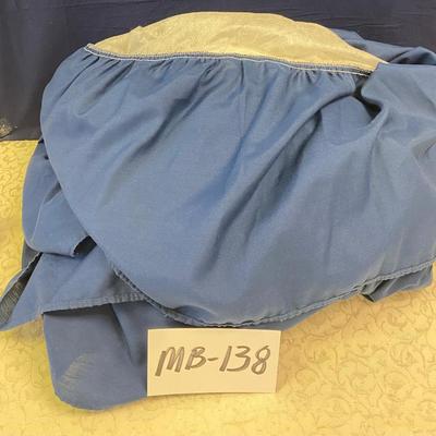Blue King Size Dust Ruffle