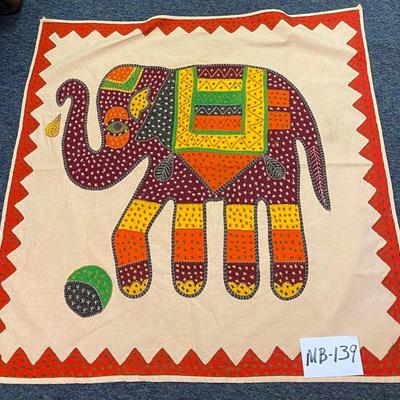 Elephant Wall Hanging 40â€ x 38â€