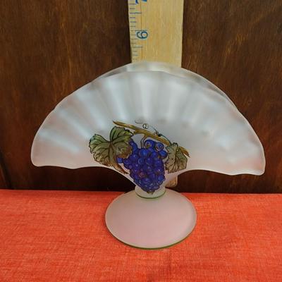 Fan Vase Smoke Glass
