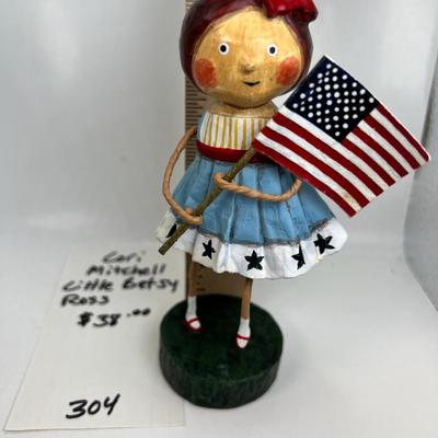 Lori Mitchell  ESC  " Little Betsey Ross " Figurine