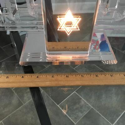 Vintage Lucite Mirrored menorah