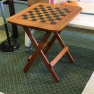 SOLD cool folding checkers table