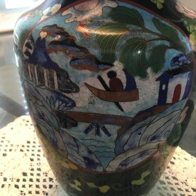 Cloisonne vase