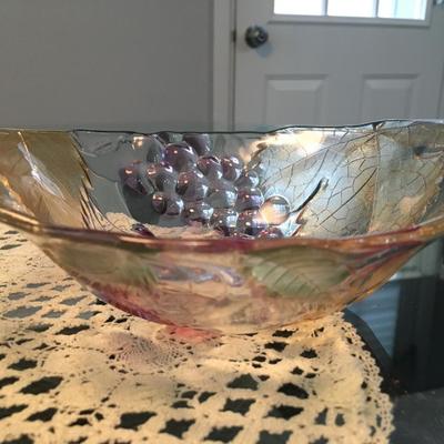 4  Small Art Glass Bowls