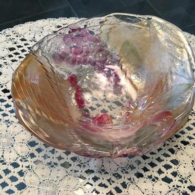 4  Small Art Glass Bowls
