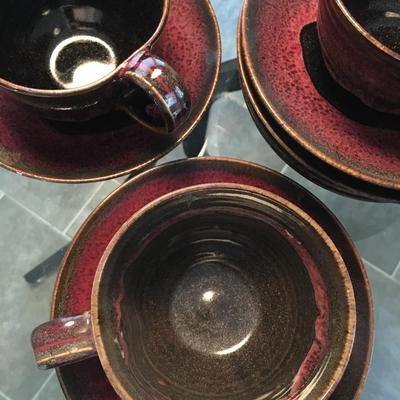 Oversize cups and saucers