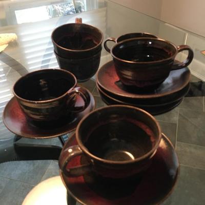 Oversize cups and saucers