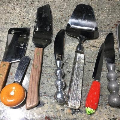 collection of Cheese knives and slicers