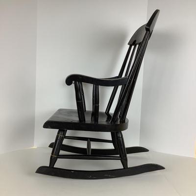 8071 Small Childs Hitchcock Style Rocking Chair