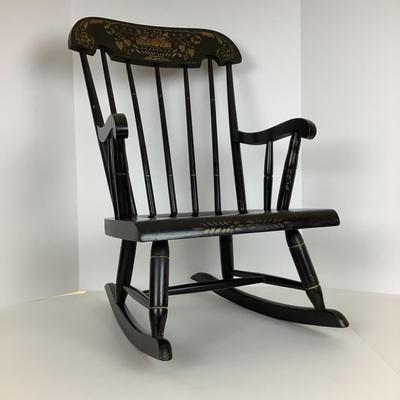 8071 Small Childs Hitchcock Style Rocking Chair