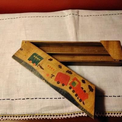 Vintage Wooden Pencil Box