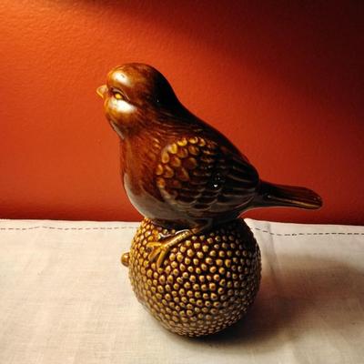 Brown Stoneware Bird