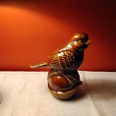 Brown Stoneware Bird