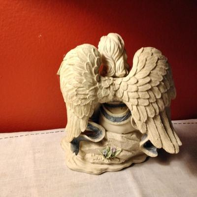 Resin Angel With Duck