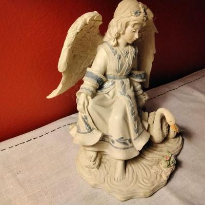 Resin Angel With Duck