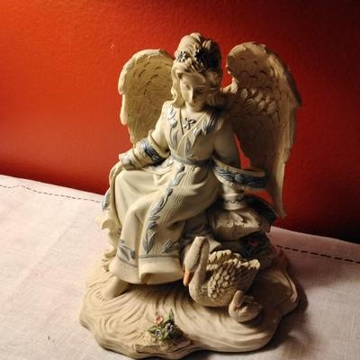 Resin Angel With Duck
