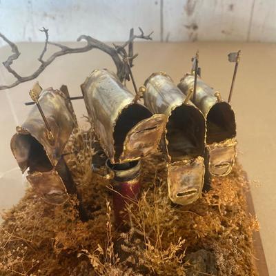 Metal mailbox scene