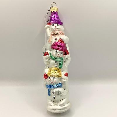 1367 Christopher Radko 1996 Snowman Totem Pole