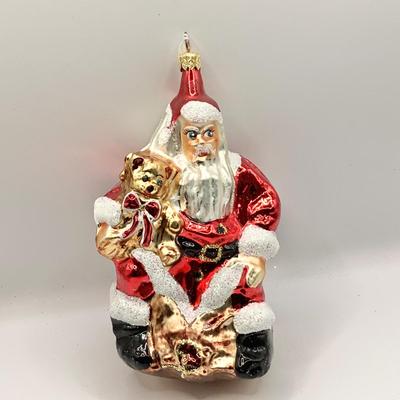 1368 Christopher Radko Department Store Santa Glass Ornament