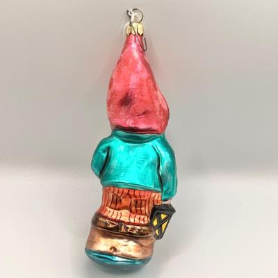 0001 Christopher Radko Elf with Lantern Glass Ornament
