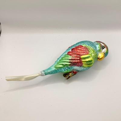 1372 Christopher Radko 1994 Polly Wanna Bird Glass Ornament