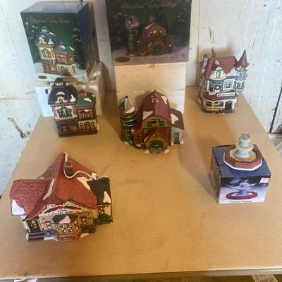 Christmas village buildings