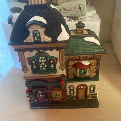 Christmas village buildings
