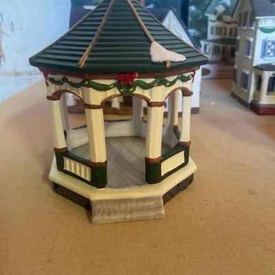 Lighted Christmas village pieces