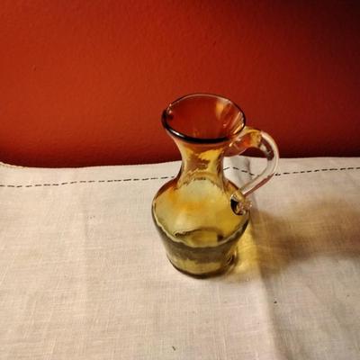Gold Glass Pitcher/Vase