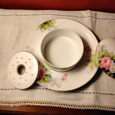 Handpainted Nippon Butter/Cheese Dish