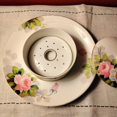 Handpainted Nippon Butter/Cheese Dish