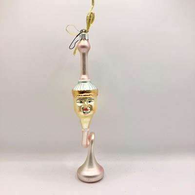 1379 Vintage Christopher Radko Trumpet Man Glass Ornament