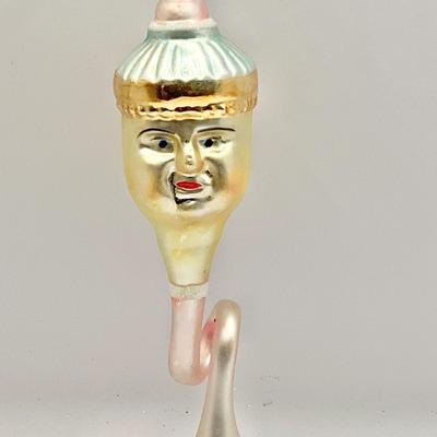 1379 Vintage Christopher Radko Trumpet Man Glass Ornament