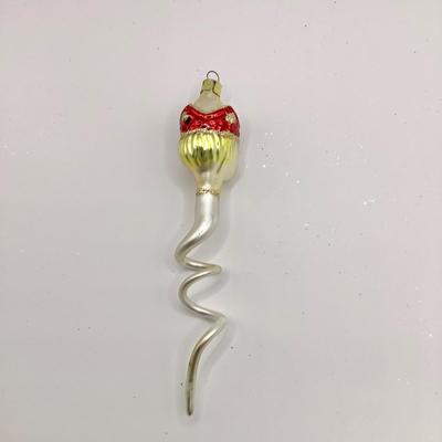 1380 Vintage Christopher Radko 1992 Snake Prince Glass Ornament