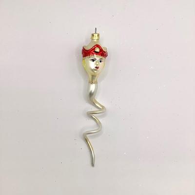 1380 Vintage Christopher Radko 1992 Snake Prince Glass Ornament