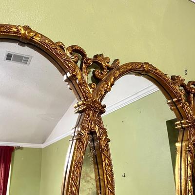 Triple Oval Gilded Mirror