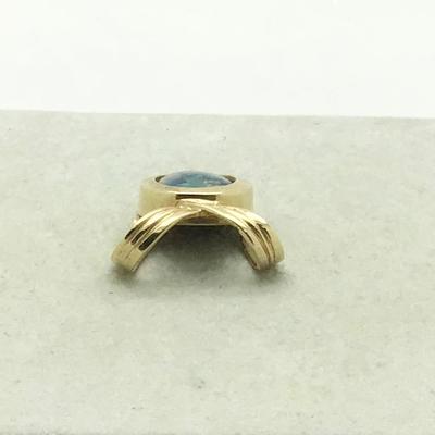 #8303 14K Yellow Gold Australian Opal Pendant/Pearl Enhancer