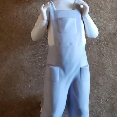 Lladro Boy in Overalls with Accordion #4898 Matte finish