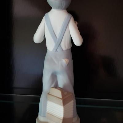 Lladro Boy in Overalls with Accordion #4898 Matte finish