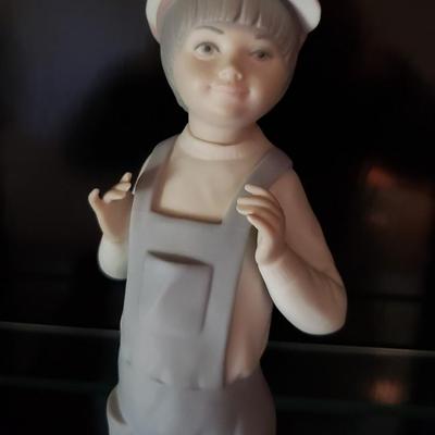 Lladro Boy in Overalls with Accordion #4898 Matte finish
