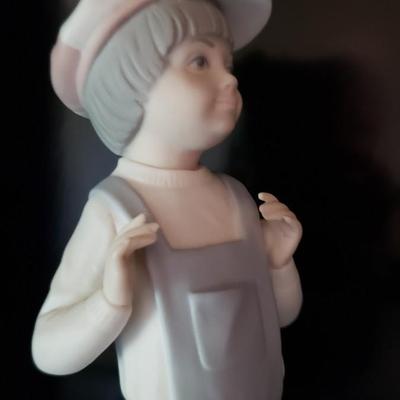 Lladro Boy in Overalls with Accordion #4898 Matte finish