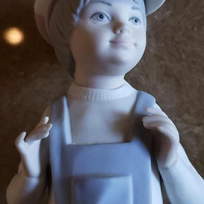 Lladro Boy in Overalls with Accordion #4898 Matte finish