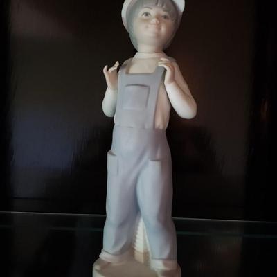 Lladro Boy in Overalls with Accordion #4898 Matte finish
