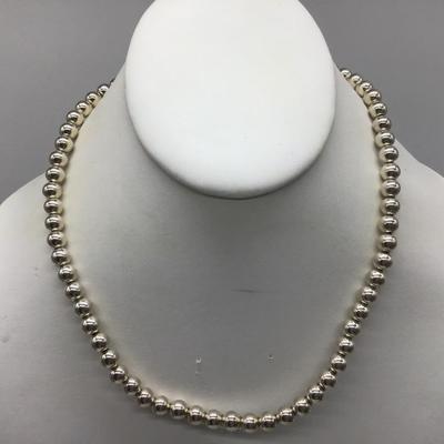 Silver 925 Beaded Necklace