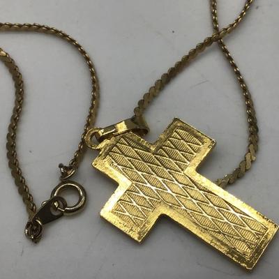 Vintage Cross pendant necklace