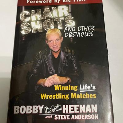Chair shots book by Bobby Heenan signed