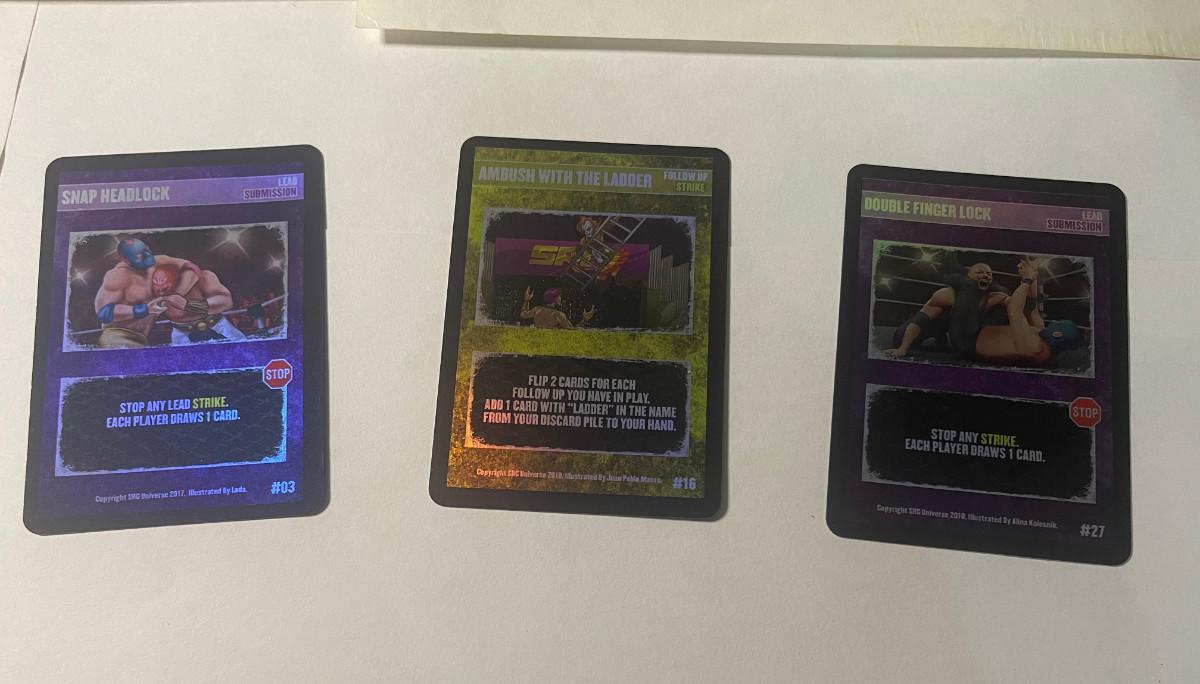 Foil Snap headlock (03), Ambush with the ladder (16), Double finger