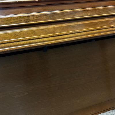 Vintage George Steck Upright Piano Walnut w/Bench
